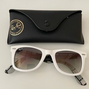 Ray Ban white wayfarer women sunglasses